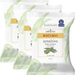 Burt's Bees Face Wipes Easter Basket Stuffers, Makeup Remover Facial Cleansing Towelettes for Sensitive Skin, Hydrating with Cucumber and Mint, 30 Count (Pack of 3)